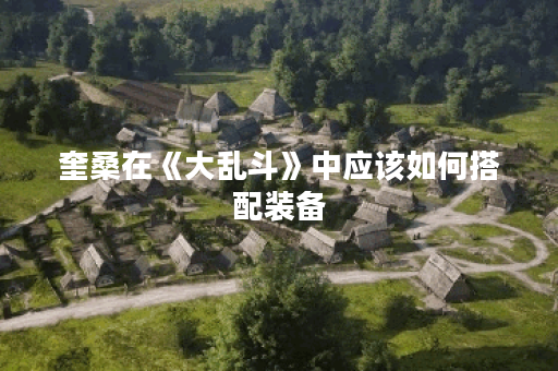 奎桑在《大乱斗》中应该如何搭配装备？出装策略有哪些？