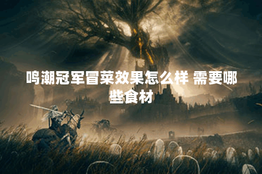 鸣潮冠军冒菜效果怎么样 需要哪些食材