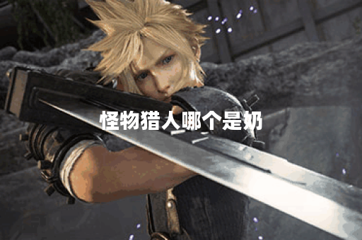 怪物猎人哪个是奶