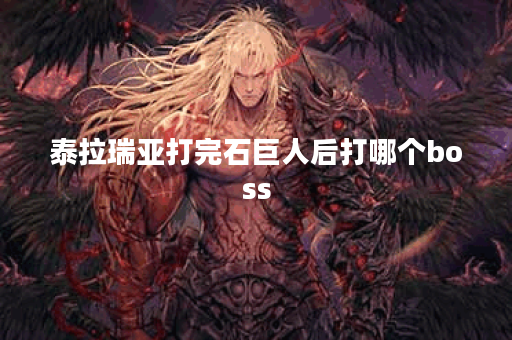 泰拉瑞亚打完石巨人后打哪个boss