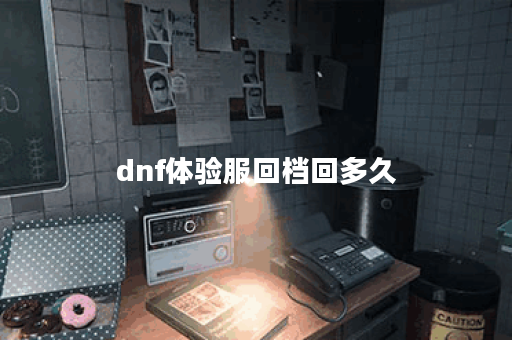 dnf体验服回档回多久