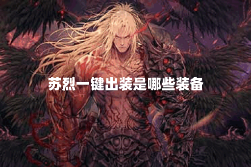 苏烈一键出装是哪些装备？一键出装的具体顺序是怎样的？