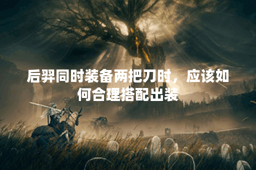 后羿同时装备两把刀时，应该如何合理搭配出装？
