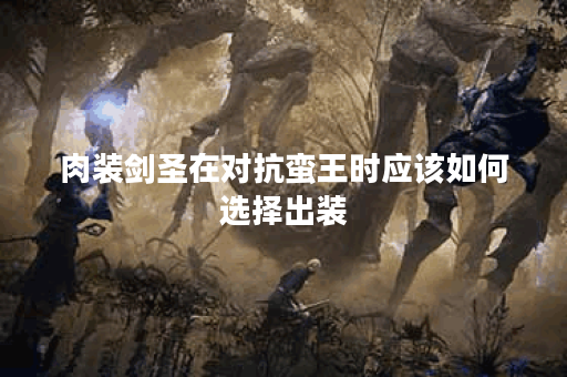 肉装剑圣在对抗蛮王时应该如何选择出装？如何搭配装备以增强肉装剑圣的战斗力？