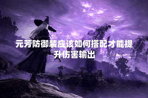 元芳防御装应该如何搭配才能提升伤害输出？如何选择出装策略使防御装更高效？