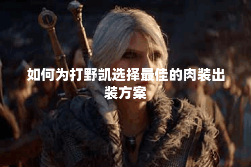 如何为打野凯选择最佳的肉装出装方案？