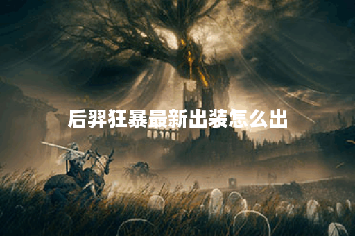 后羿狂暴最新出装怎么出