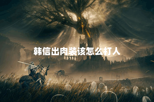 韩信出肉装该怎么打人
