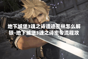 地下城堡3魂之诗遗迹密林怎么解锁-地下城堡3魂之诗密令流程攻略
