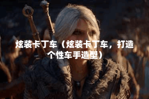 炫装卡丁车（炫装卡丁车，打造个性车手造型）