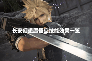 长安幻想魔悟空技能效果一览