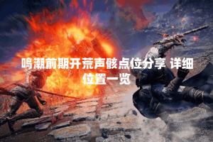 鸣潮前期开荒声骸点位分享 详细位置一览