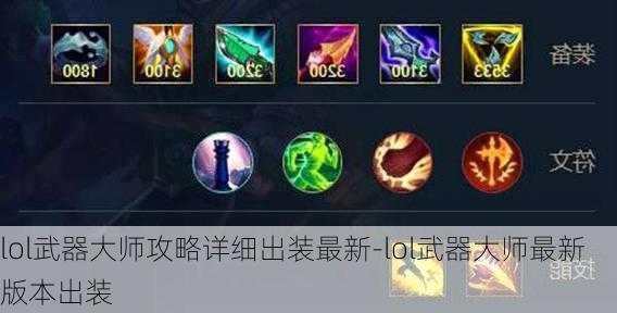 新版武器大师出装攻略是什么?最佳装备选择有哪些? 新版武器大师出装攻略是什么?最佳装备选择有哪些?