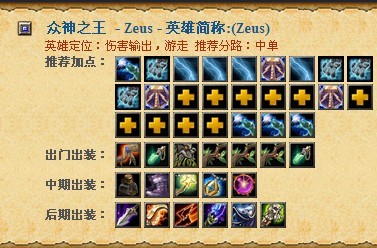 宙斯出装顺序是什么？刀塔一中最佳装备搭配有哪些？