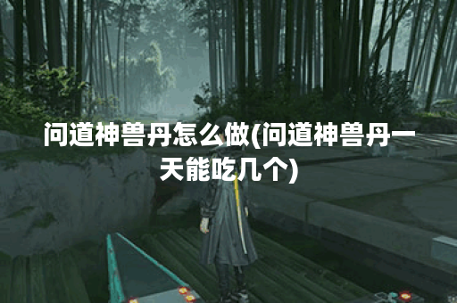 问道神兽丹怎么做(问道神兽丹一天能吃几个)