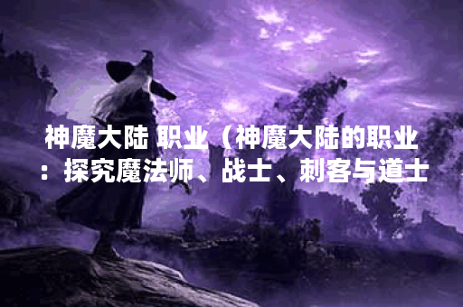 神魔大陆 职业（神魔大陆的职业：探究魔法师、战士、刺客与道士）