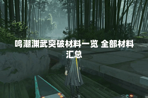 鸣潮渊武突破材料一览 全部材料汇总