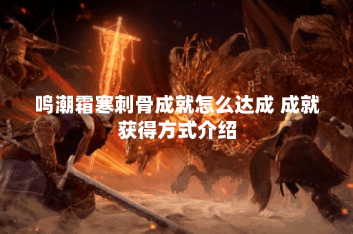 鸣潮霜寒刺骨成就怎么达成 成就获得方式介绍 鸣潮霜寒刺骨成就怎么达成 成就获得方式介绍