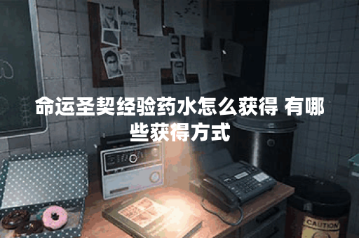 命运圣契经验药水怎么获得 有哪些获得方式 命运圣契经验药水怎么获得 有哪些获得方式