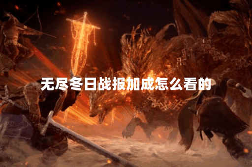 无尽冬日战报加成怎么看的